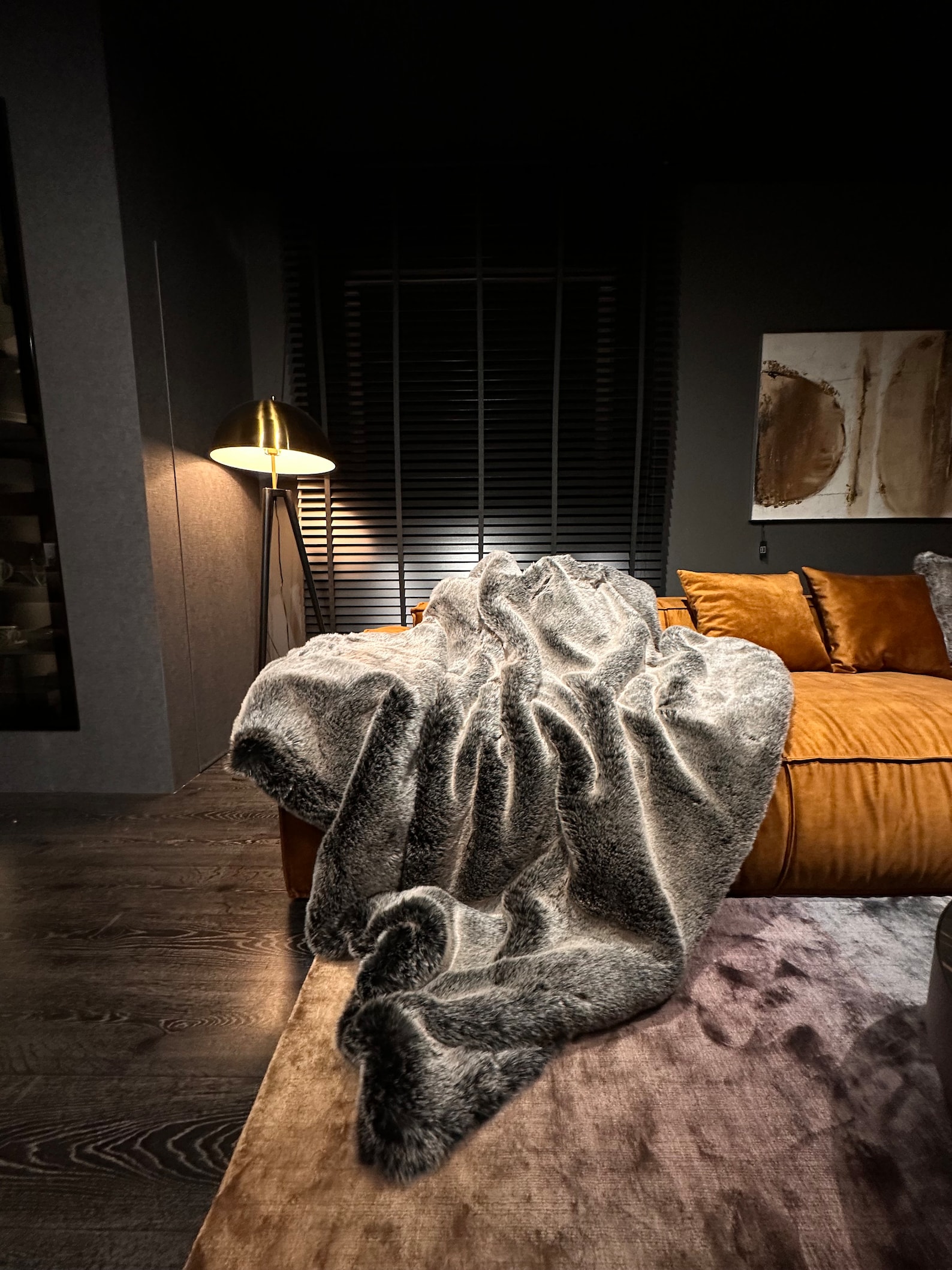 Premium Black Wolf Fur Blanket Faux Fur Blanket Soft Blanket Etsy