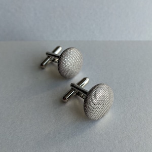 Designer Fabric Cuff links, Handmade Cufflinks, Groomsmen Gift,  Groom Wedding Cufflinks, Unique Cuff links, Christmas Gift, Gifts for him