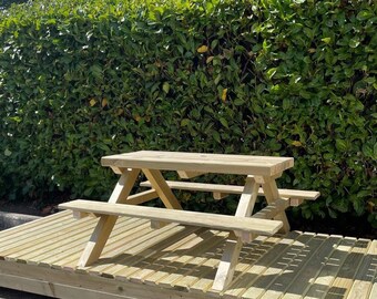 Wooden Children's Picnic Bench | Handmade In The Cotswolds