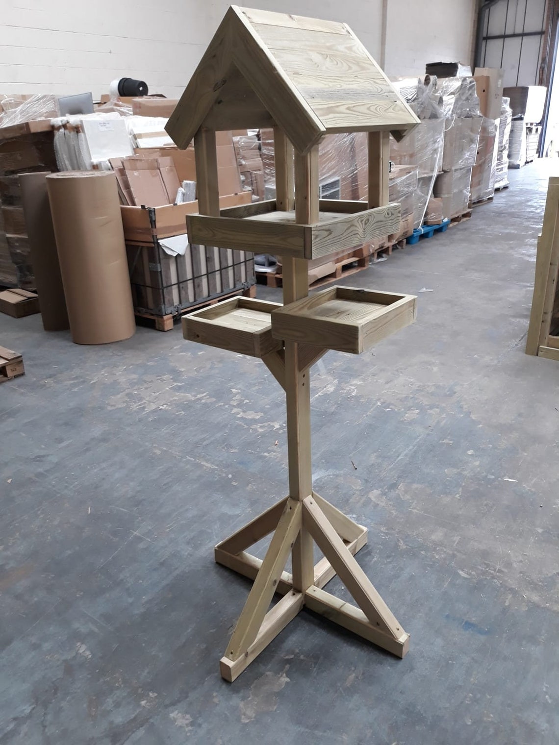 Handcrafted Wooden Bird Table Made From Sustainably Sourced Etsy UK