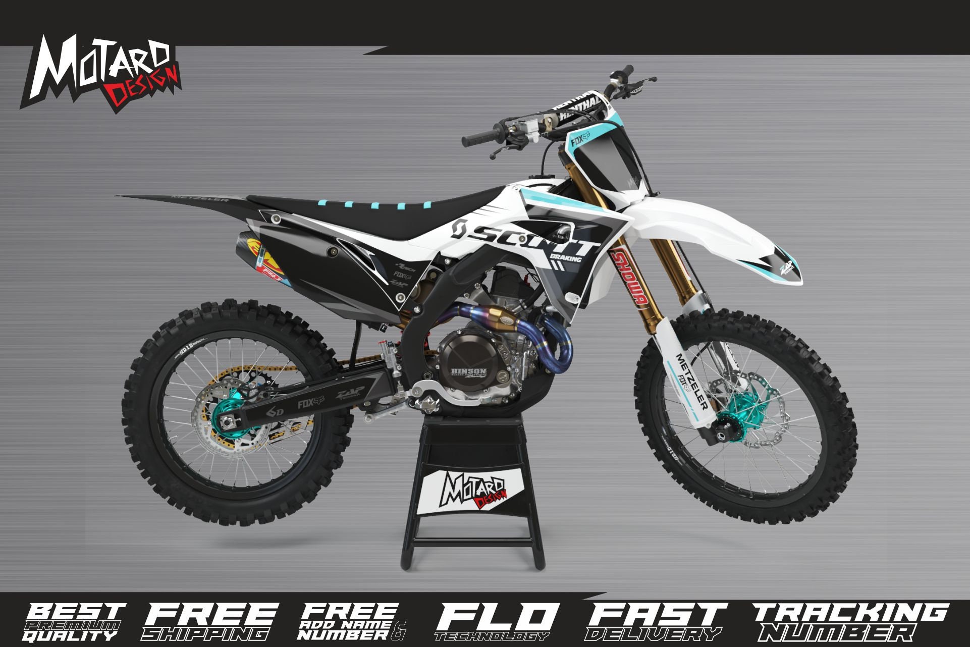 CRF50 Shroud Graphics Red 2004-2022 Style E Black FREE SHIPPING - Foto 7