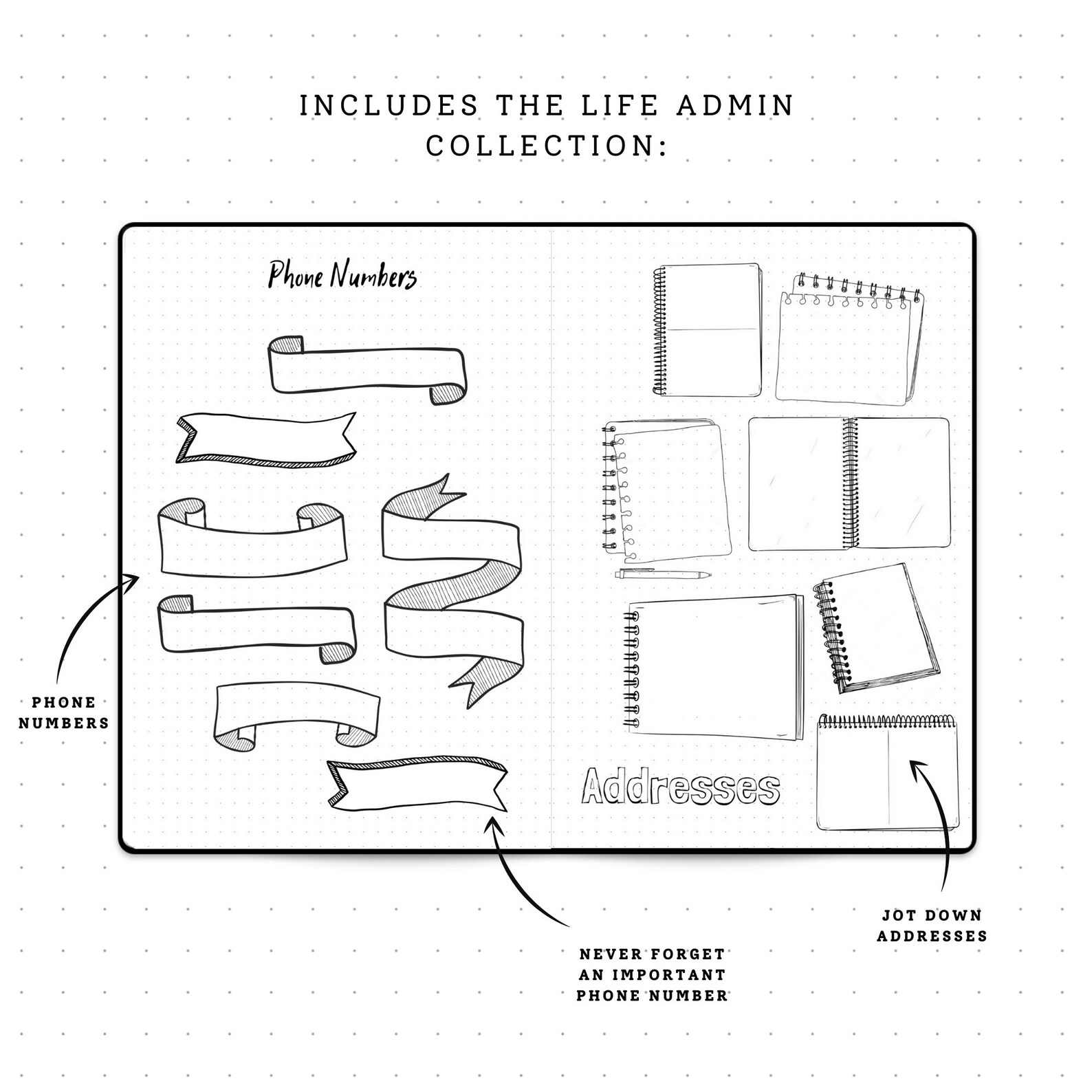 2023 BULLET JOURNAL Bullet Journal Kit 2023 Planner Bujo Etsy Australia