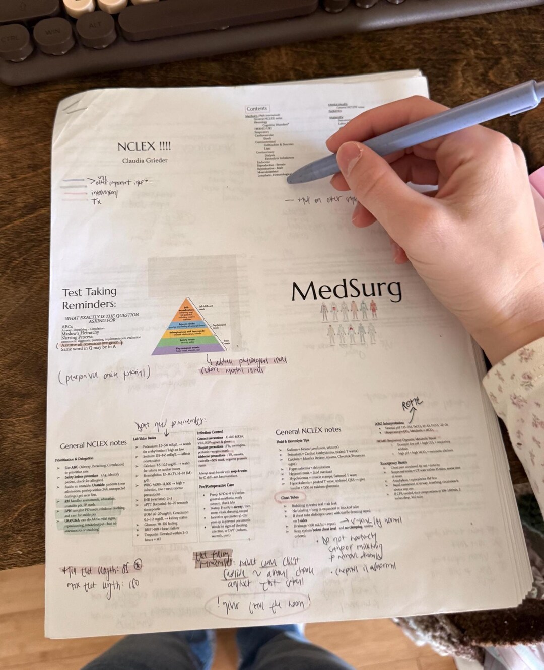 NCLEX Study & Review Guide - Nursing Notes Printable PDF - Etsy