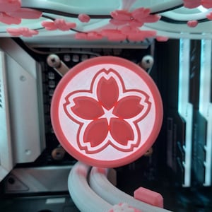 Sakura Mod for Deep Cool CASTLE 360EX/280EX/240EX Liquid Coolers - Customizable Design - Easy Installation