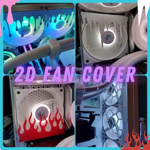 ¡MagnetMod! Cubierta de ventilador de PC Mod Ventilador de 120 mm Decoración de cubierta de ventilador | ¡Intercambio rápido! ¡Sin tener que quitar los ventiladores! rejilla del ventilador cubierta del ventilador