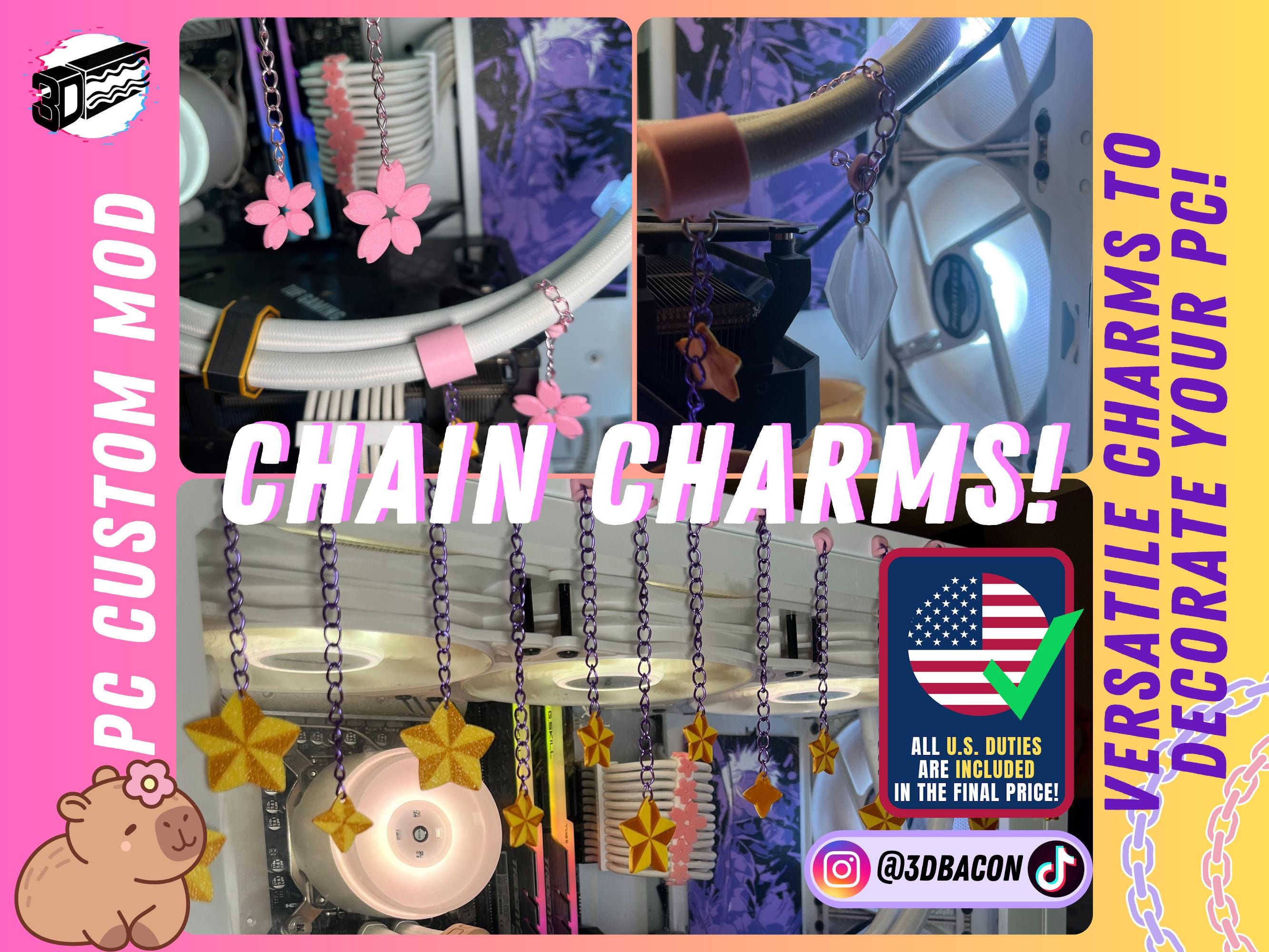 PC Chain Charms Custom Mod | Customizable Pc Accessories Sakura