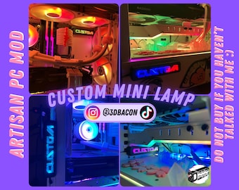 Custom mini lamp, mini lamp desk, gaming lamp