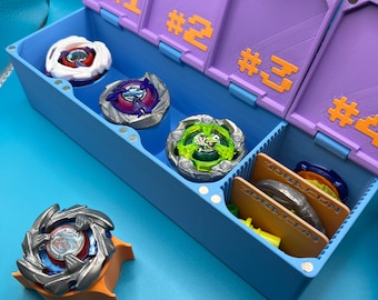 Beyblade X Custom Magnetic Deck Box 4 Slots | Beyblade Holder