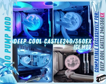 DEEP COOL CASTLE 360/280/240EX Liquid Cooler Mod - Add a Touch of Ice and Light to Your Cooling Experience!
