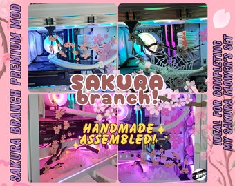 Sakura branch premium custom design magnet, individually assembled with infinite flower combinations!