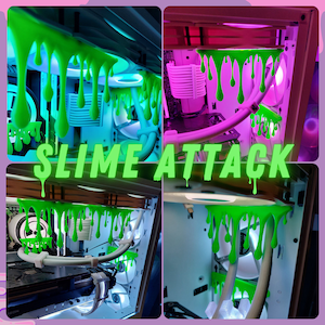 Slime/Magnetic Drops for PC! Magnetic mod / no need to unscrew anything! // SLIME ATTACK set / magnetic mod / drop drips // fan cover