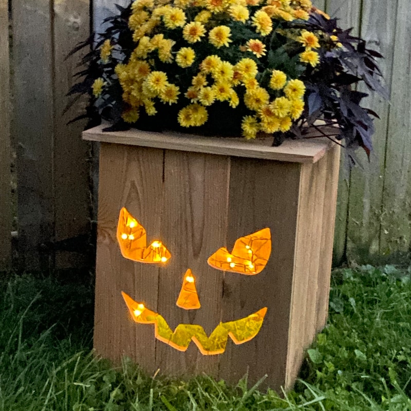 Wooden Jack O Lantern Box - Etsy