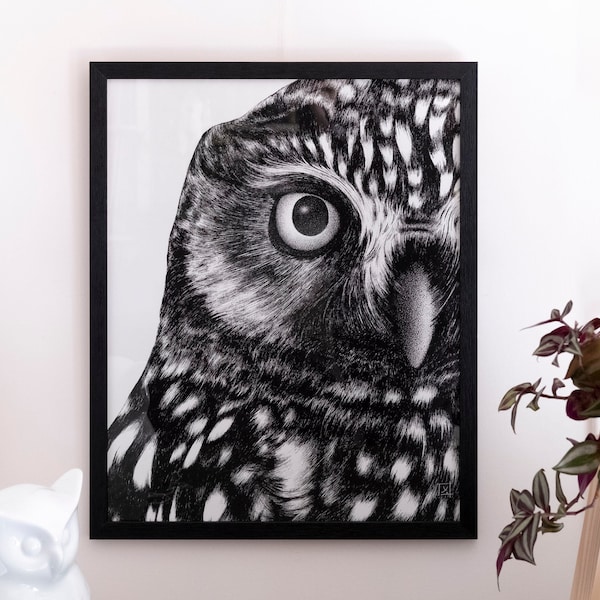 Chouette - Owl • Affiche sérigraphie en édition limitée
