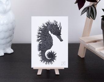 Seahorse - Sea Horse • Greeting card - double card
