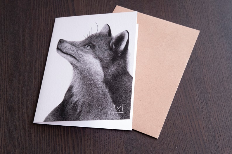 Fox Fox Greeting card double card image 4