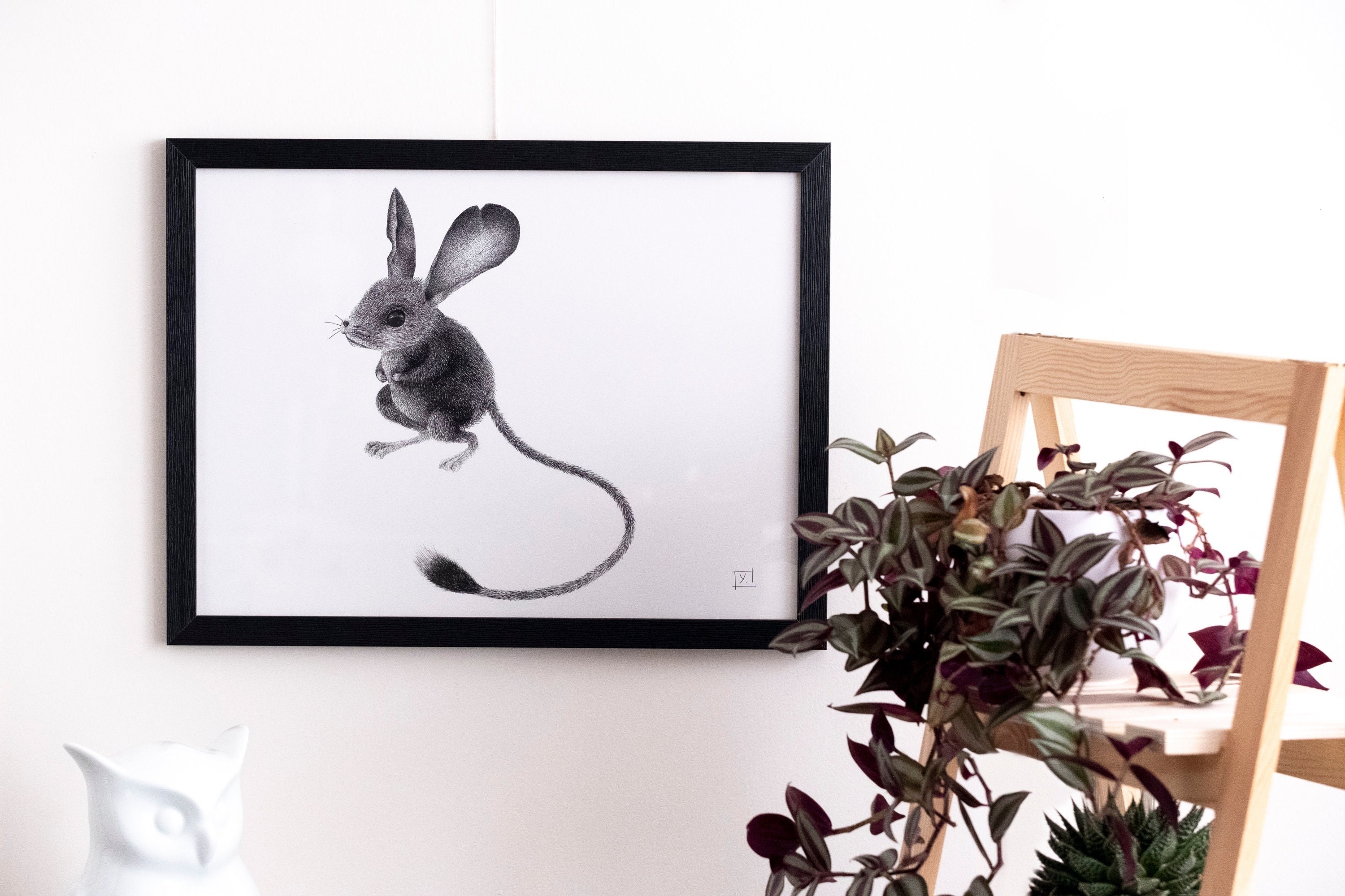 Gerboise - Jerboa Muad'dib Affiche Sérigraphie en Édition Limitée