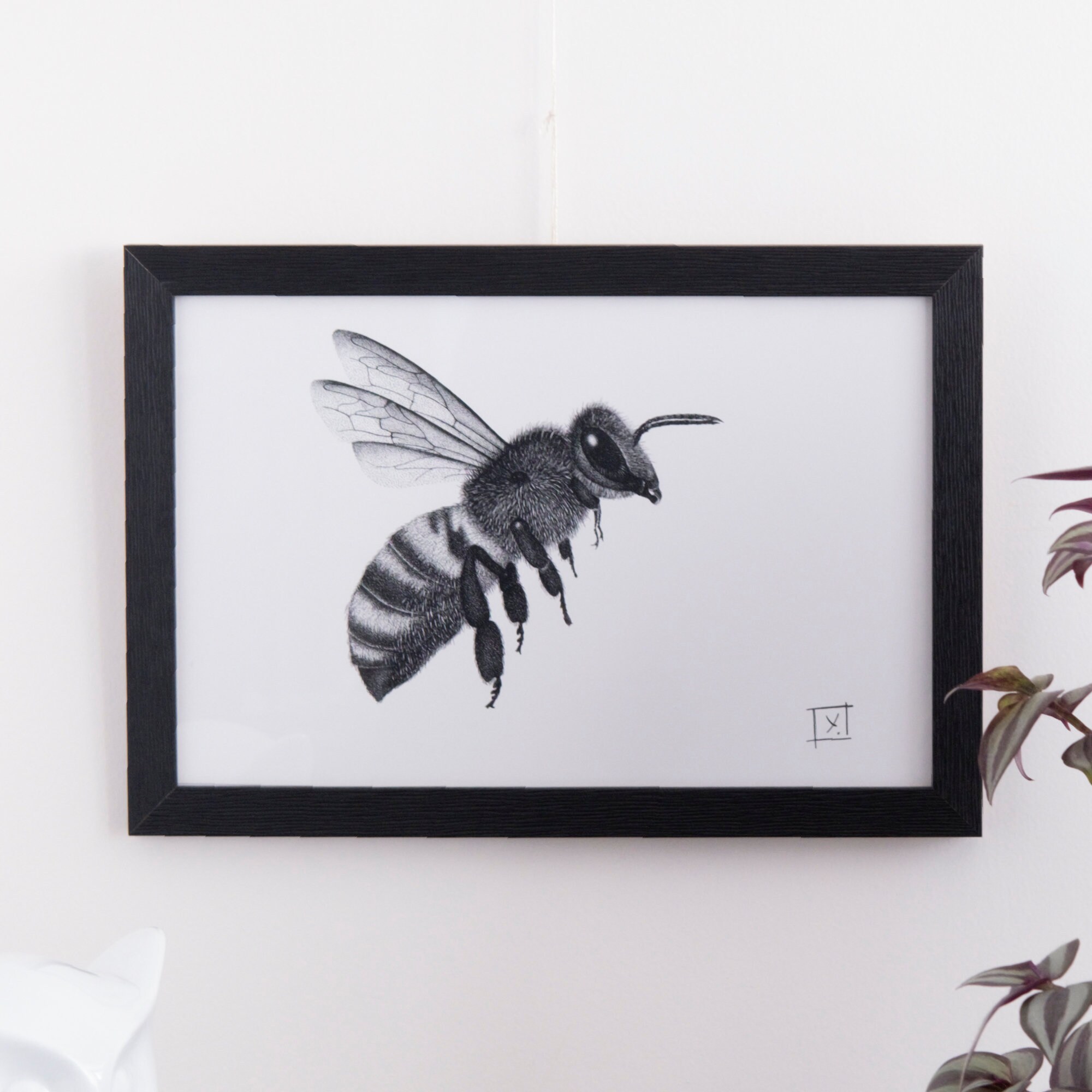 Abeille - Bee Affiche Sérigraphie en Édition Limitée