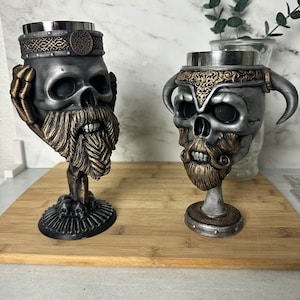 Viking Skull Goblet Chalice (Stein)