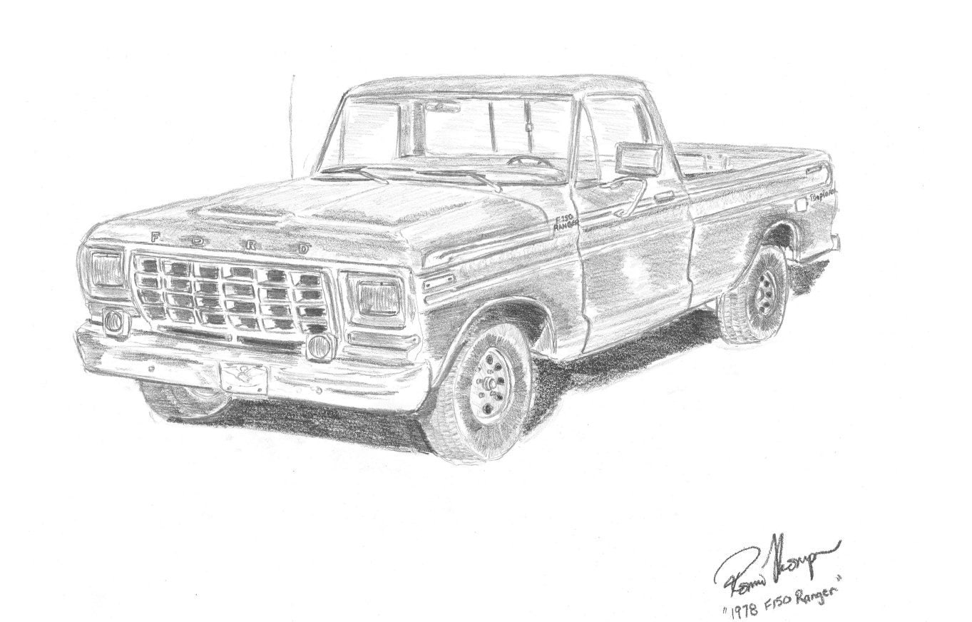 ford ranger truck drawings