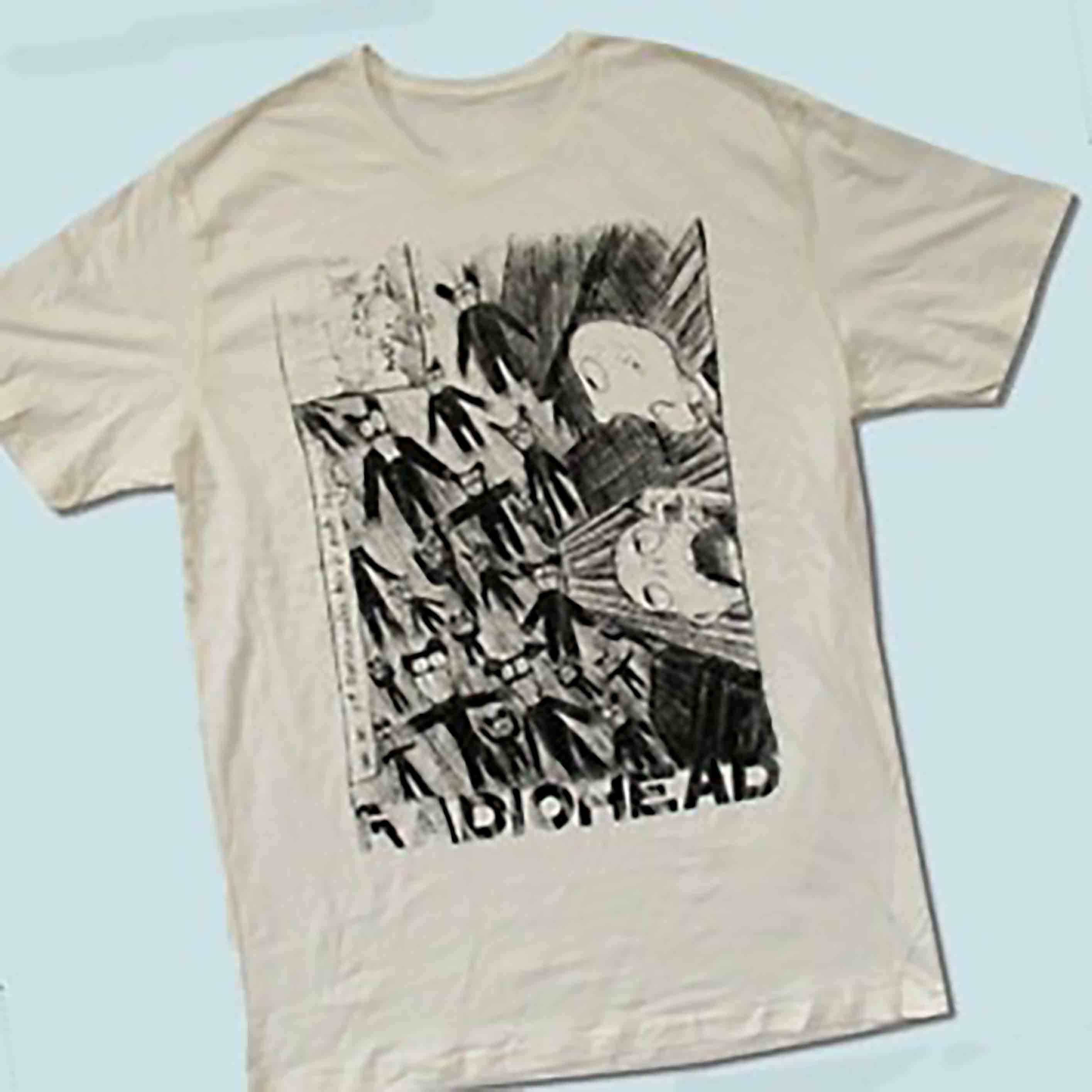 Radiohead Tshirt Scribble 2000 White Retro Gift For Fan TShirt
