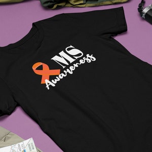 T-shirt di sensibilizzazione sulla sclerosi multipla - Sostieni le donne e gli uomini guerrieri della SM! Mese della sensibilizzazione sulla SM