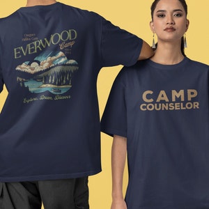 Funny Summer Camp T-Shirt Camping Shirt Adventure T Shirt Camp Everwood Oregon Camp Shirt Faux Camp Counselor Tee