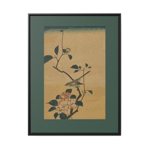 Japanese Culture Framed Print Vintage Japanese Wall Art Canvas Home Decor Japanese Animal Art Housewarming Gift