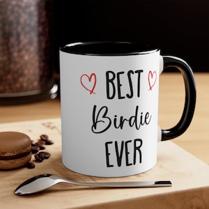 bird in coffee cup reading Happier Than A Bird With A French Fry Mug  Do Take It Personally