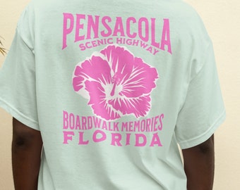 T-shirt de plage Penscola Chemise d'été Chemise de vacances Chemise de vacances de printemps Chemise de vacances en famille Chemise de plage Panhandle Cadeau pour fille