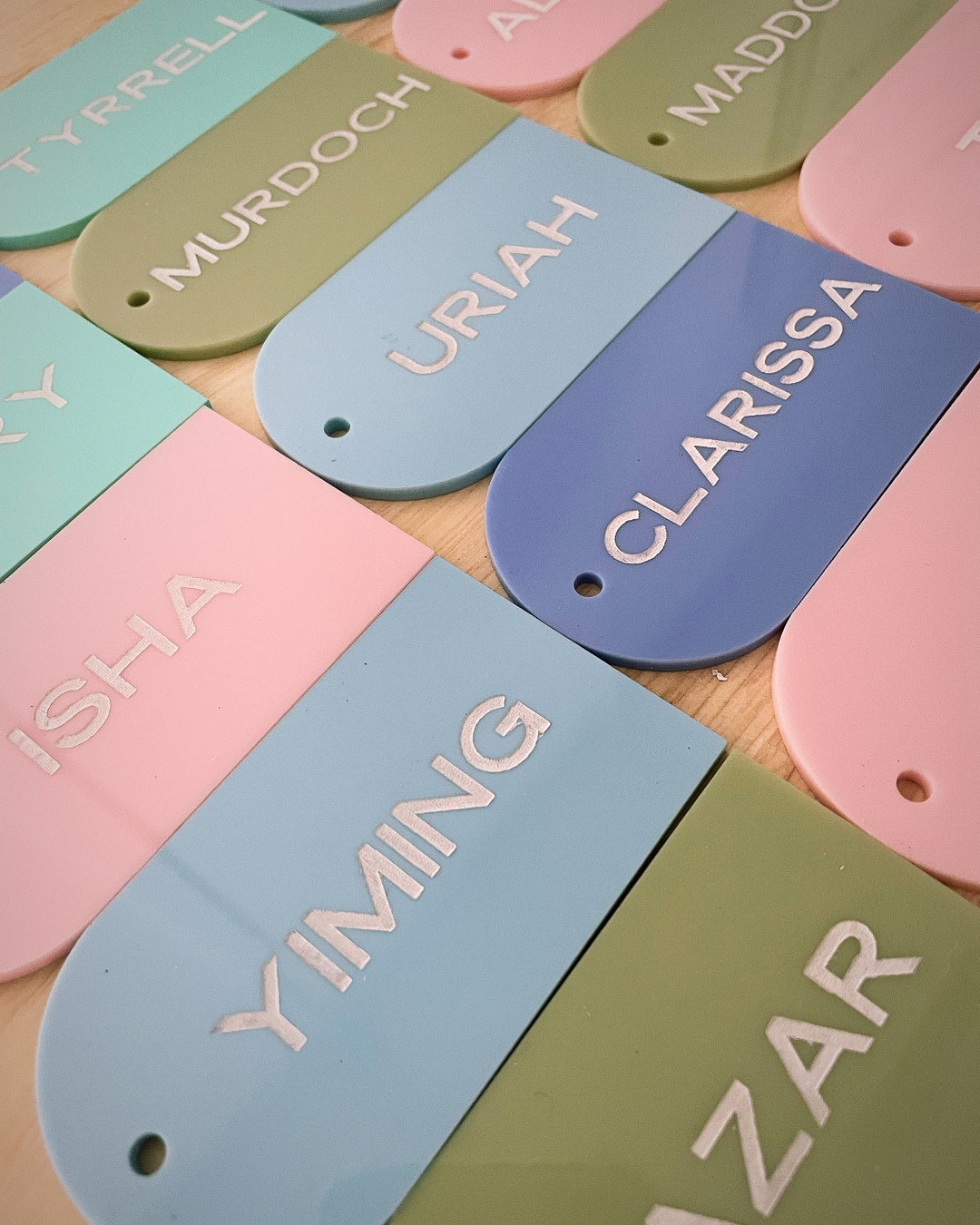 Acrylic Tag Favours Gift Tags Name Cards Luggage Tags Etsy Australia
