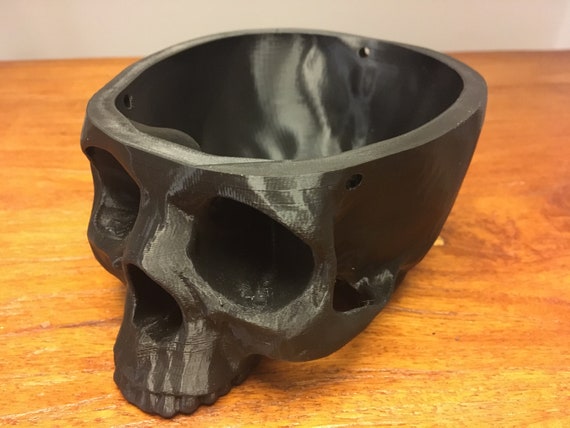 Vaso da fiori a forma di teschio o ciotola a forma di teschio, perfetto per Halloween o per l'arredamento della casa (3 misure) - Italia