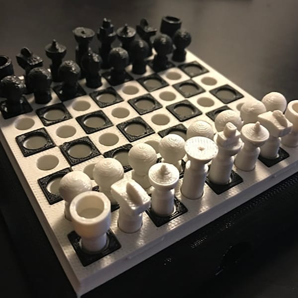 Micro Chess Set With Traveling Case