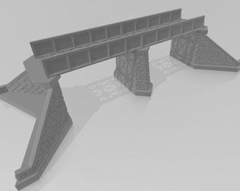 Girder Bridge for Train layouts/dioramas/sets/terrariums HO/N-Scale