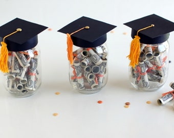 Graduation Cap Mason Jar Lid
