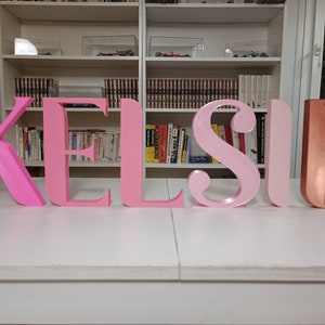 Letras e números 3D clássicos para decoração personalizada! (Vendido individualmente)