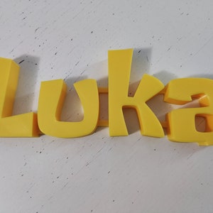 Nome/soprannome personalizzato ispirato a SpongeBob in 3d da attaccare