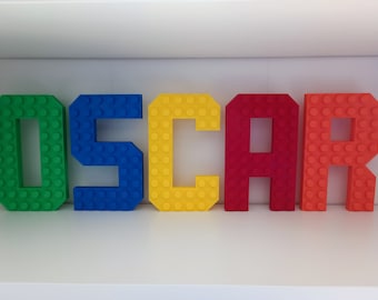 3D Numbers and Letters Inspired by LEGO: The Perfect Decoration for Building Brick Fans! (Sold individually)