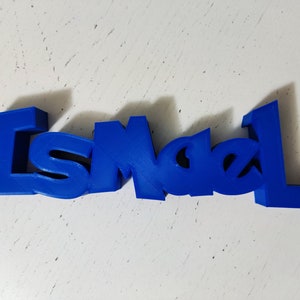 Personalisierter 3D-Vorname mit Pokemon-Schriftart