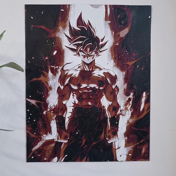 Son Goku 3D-Gemälde - Filament-Malerei (230 cm x 18,2 cm)