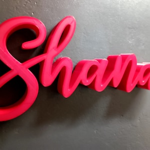Nombre/seudónimo en error tipográfico escrito a mano Impreso en 3D para pegar - Personalizable