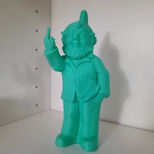 The Rebel Garden Gnome: A 3D Figurine that Dares to Say Fck image 1