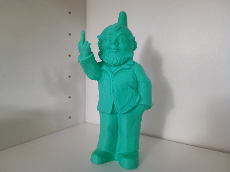 The Rebel Garden Gnome: A 3D Figurine that Dares to Say Fck image 1