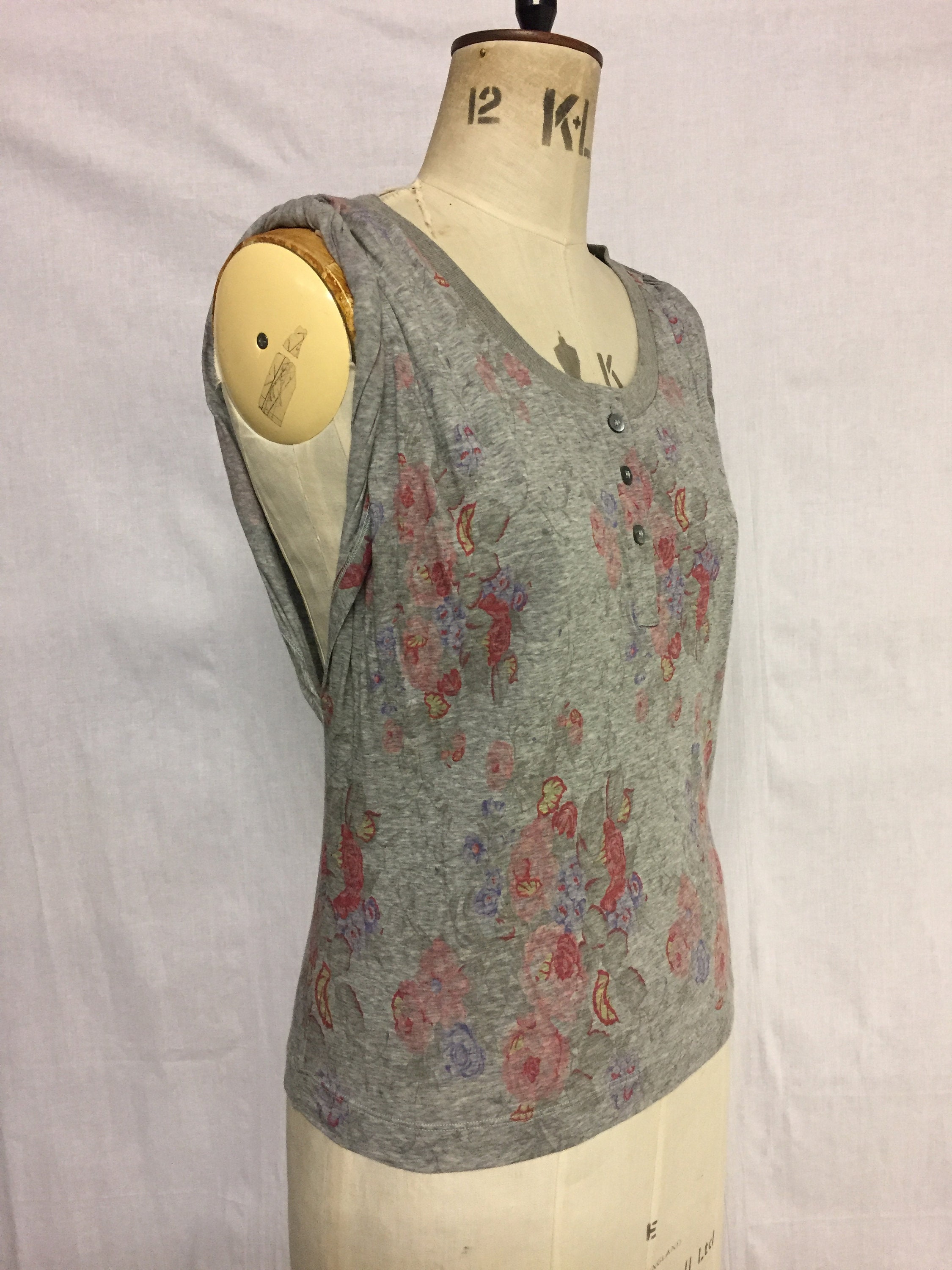 Hussein Chalayan 2000s Conceptional Vintage T-shirt Top With