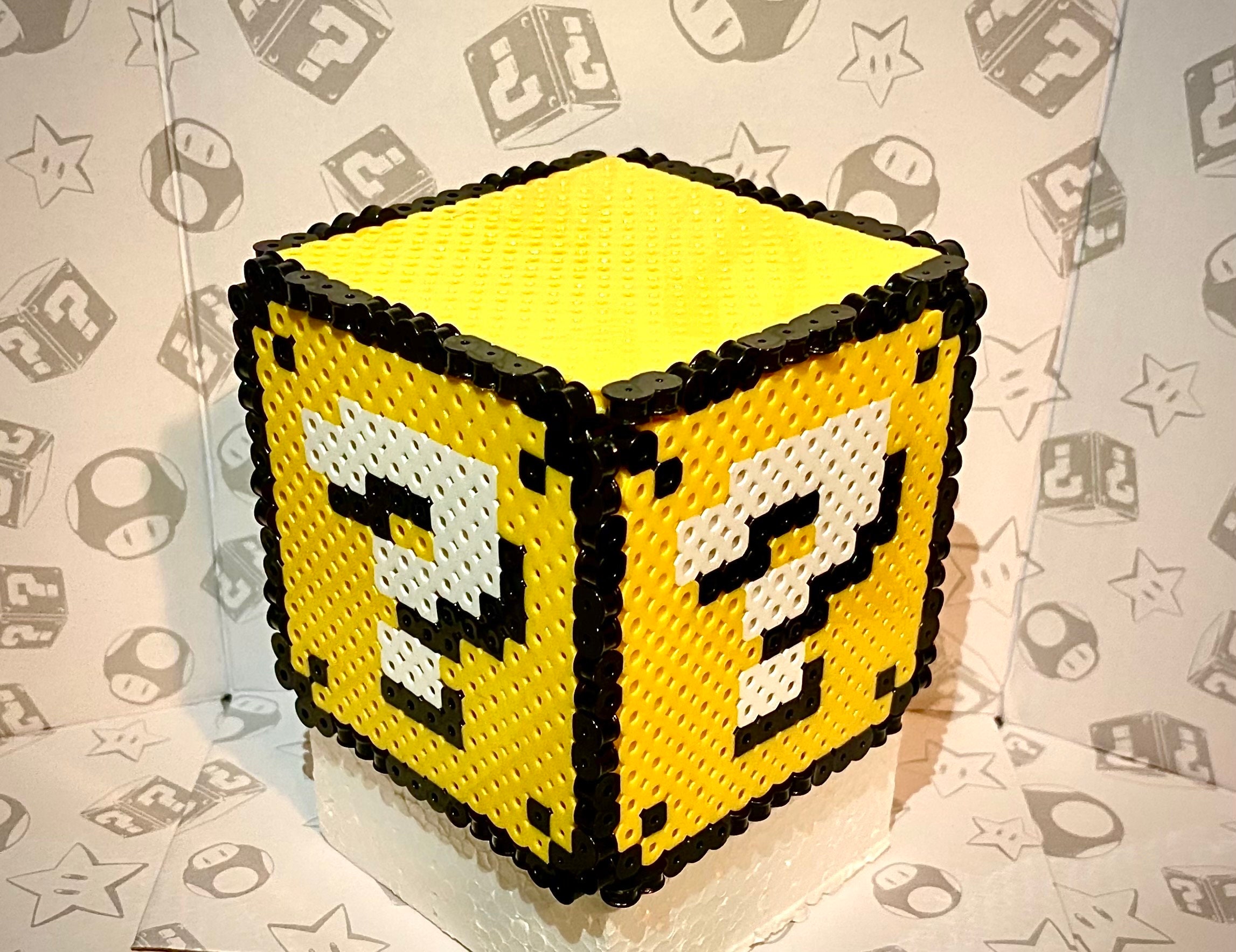 Lucky Block Super Mario Bros piggy bank by Edward