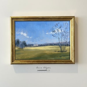 Original oil painting print - &quot;Warmer Days Ahead&quot; - Unframed 5x7 small oil painting giclee print