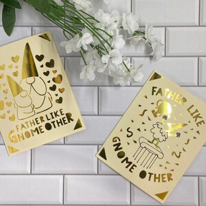 Gnome Fathers Day Card, blank card, Father&#39;s day card, Father&#39;s Day gift. custom card, Fathers Day card, Gnome, dad, funny fathers day, card