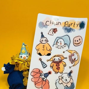 Clown Party — 10pc Sticker Sheet