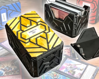 Millennium Gold Sarcophagus Deck Box  Holds 3 TCG Decks, Magnetic Closure  - Etsy