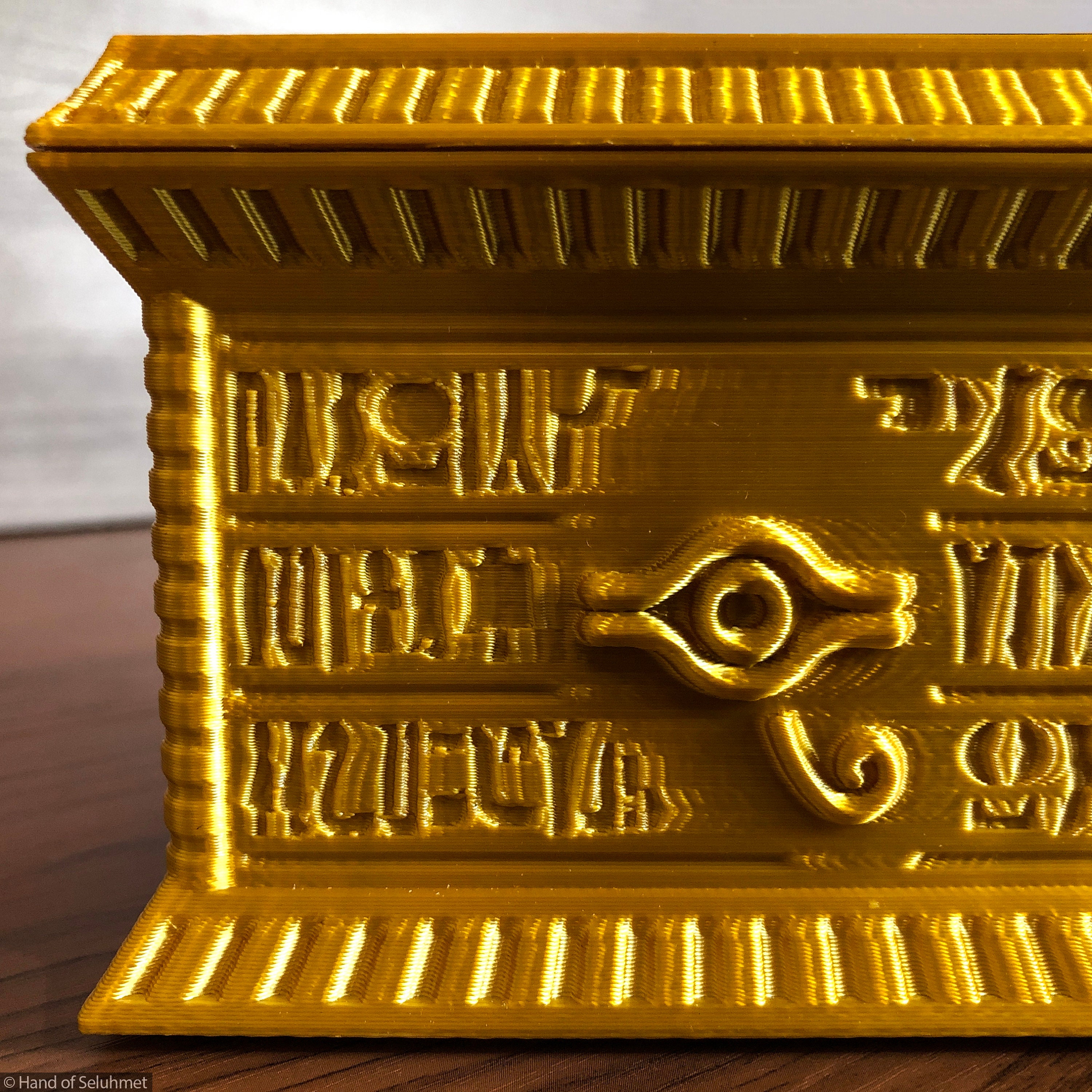Gold Sarcophagus (100+ Cards)  Deck Box for Trading Card Games - Etsy