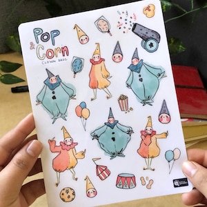 Pop & Corn: Clown Bros — 21pc Sticker Sheet